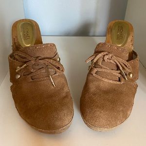 Michael Kors wooden mules size 8 1/2